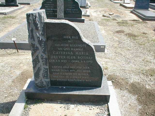 DREYER Caterina Maria geb. BOTHA 1933-1970