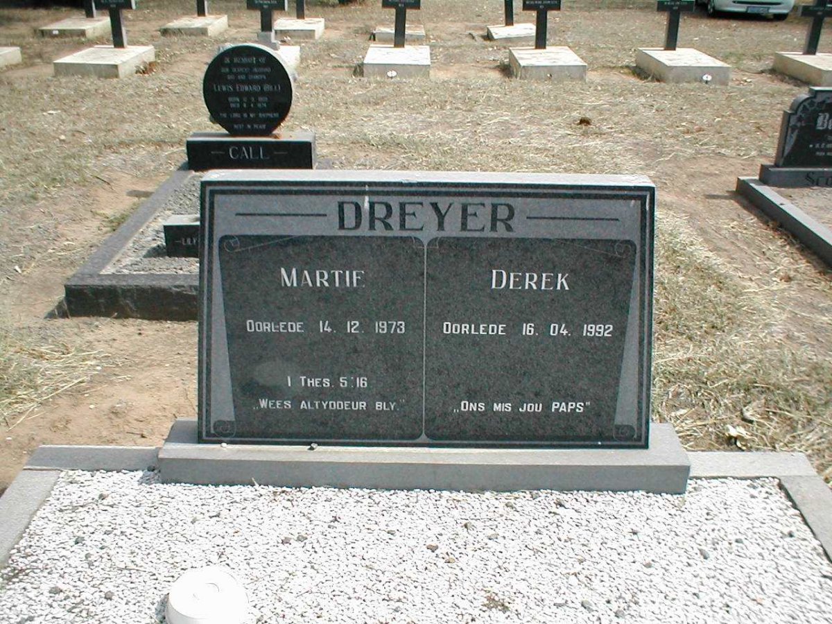 DREYER Derek -1992 &amp; Martie -1973