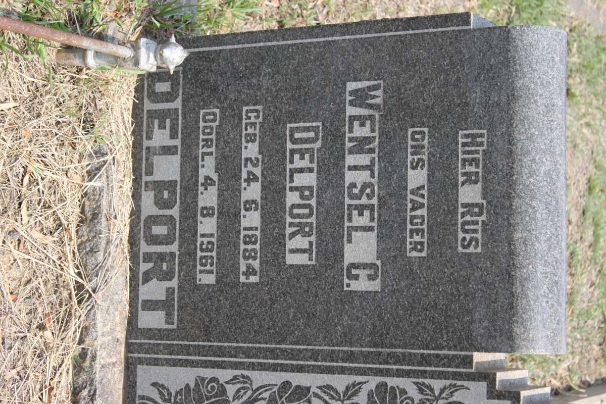 DELPORT Wentsel C. 1884-1961 &amp; Anna Margaretha Rosina STRYDOM 1883-1950