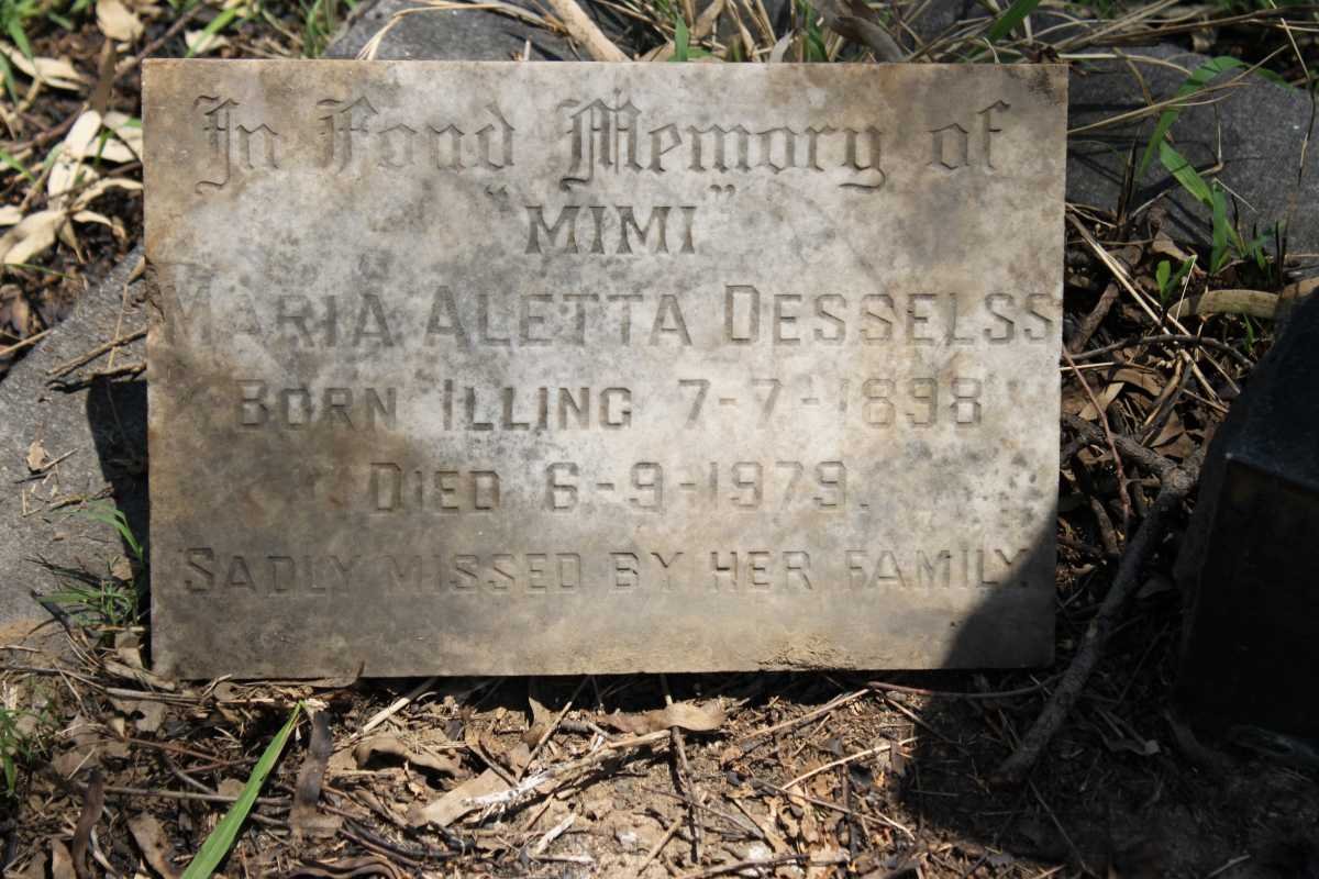 DESSELSS Maria Aletta nee ILLING 1898-1979