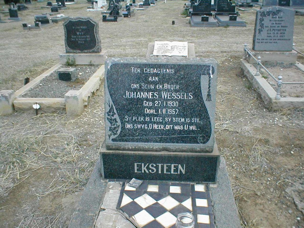 EKSTEEN Johannes Wessels 1930-1957