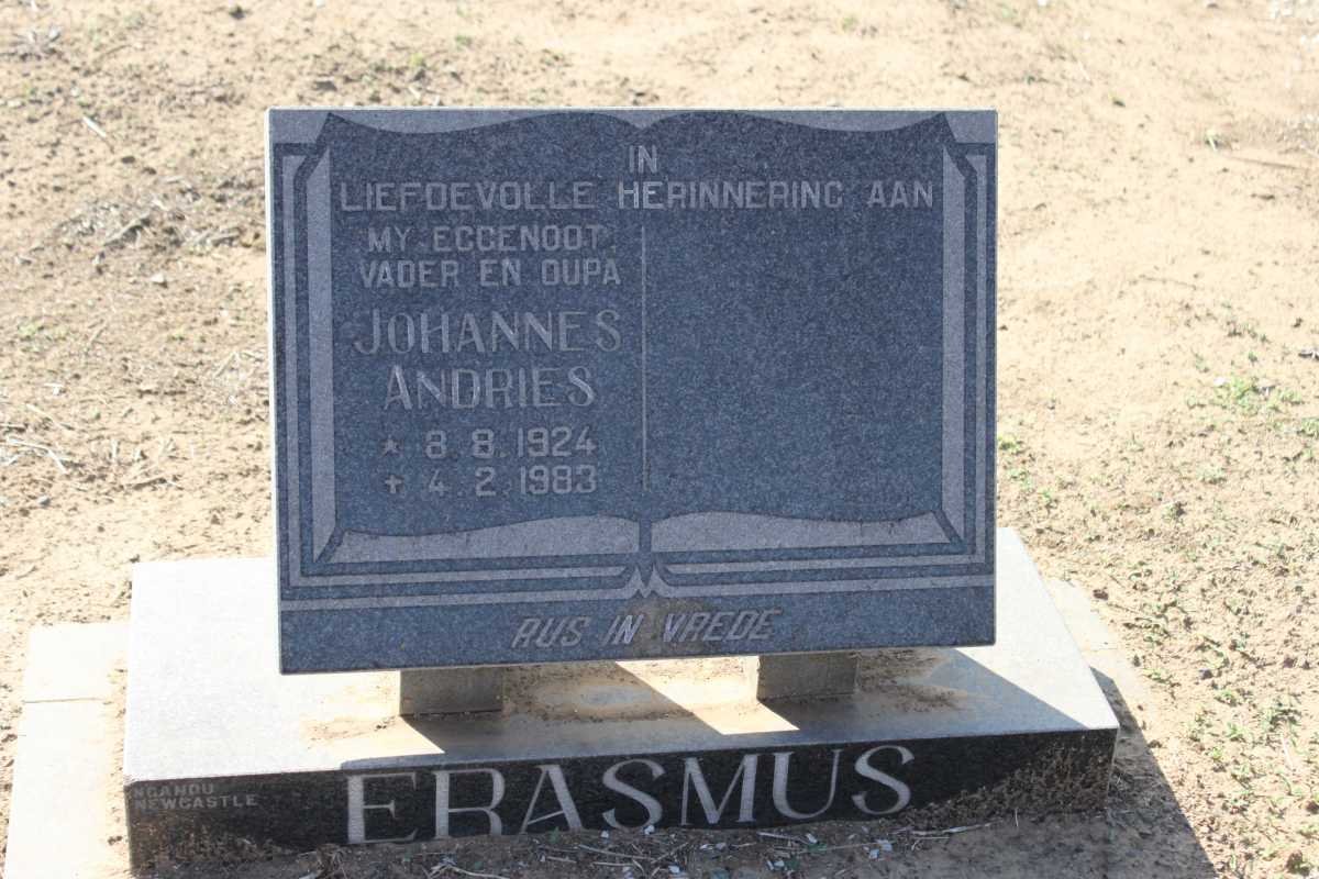 ERASMUS Johannes Andries 1924-1983
