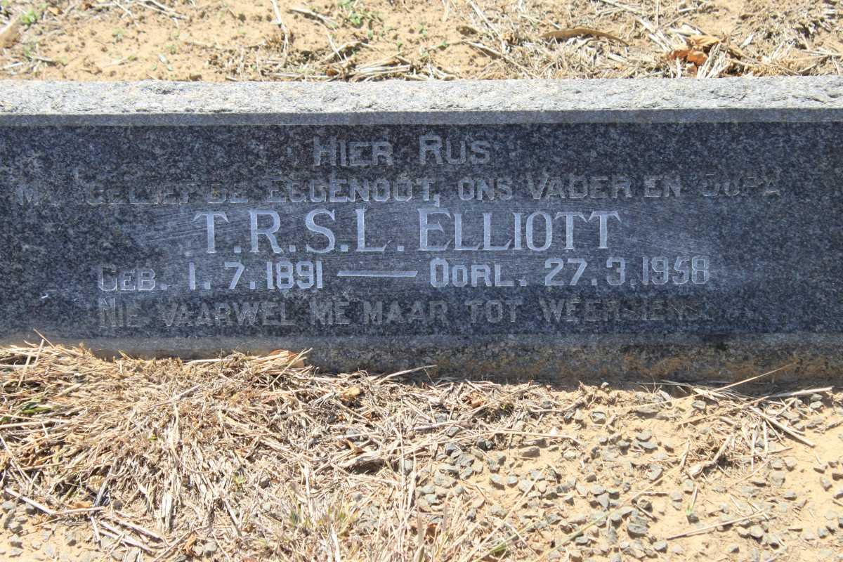 ELLIOTT T.R.S.L. 1891-1958