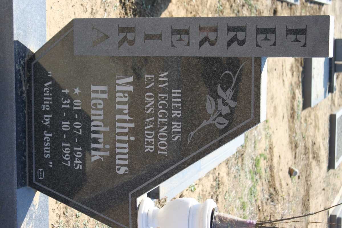 FERREIRA Marthinus Hendrik 1945-1997