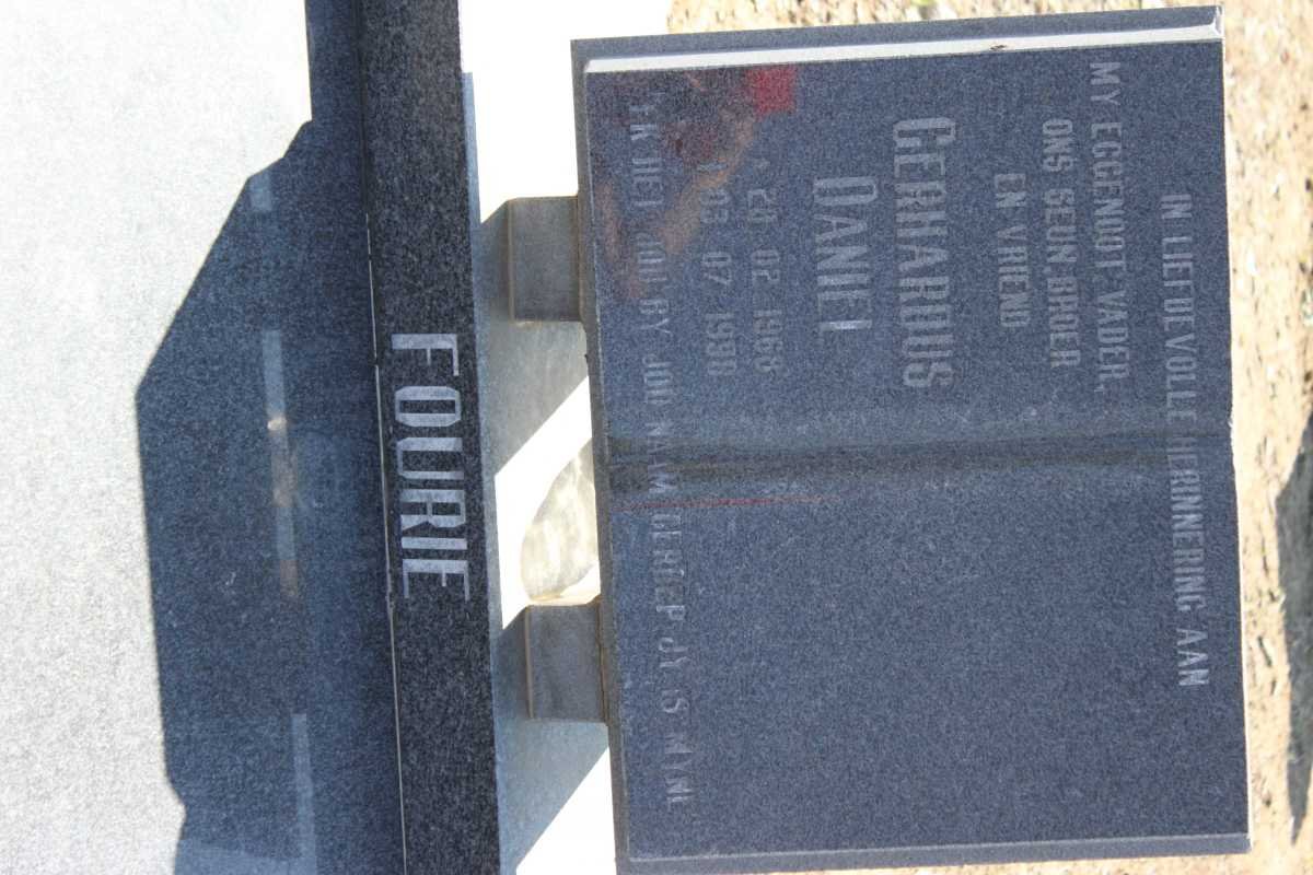 FOURIE Gerhardus Daniel 1968-199?