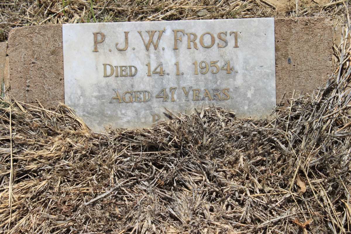 FROST P.J.W. -1954