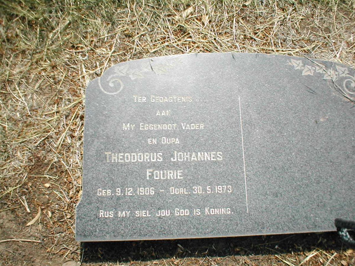 FOURIE Theodorus Johannes 1906-1973