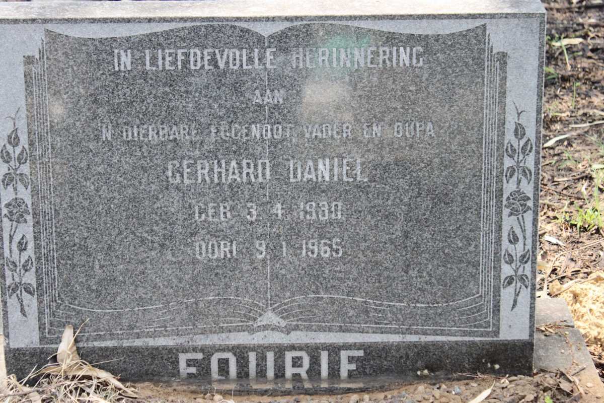 FOURIE Gerhard Daniel 1?30-1965