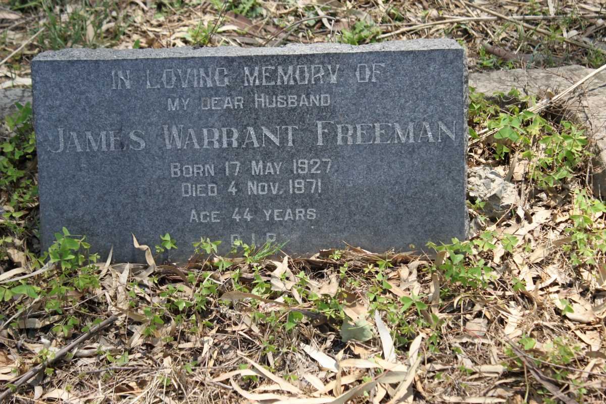 FREEMAN James Warrant 1927-1971