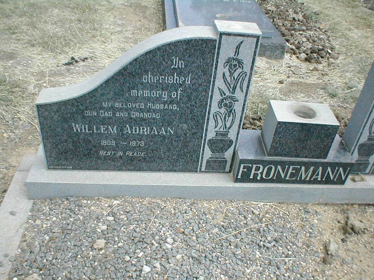 FRONEMAN Willem Adriaan 1909-1973