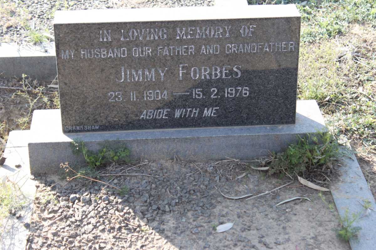 FORBES Jimmy 1904-1976