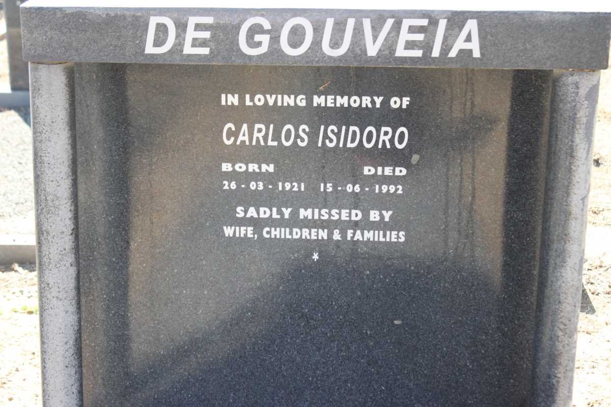 GOUVEIA Carlos Isidoro, de 1921-1992