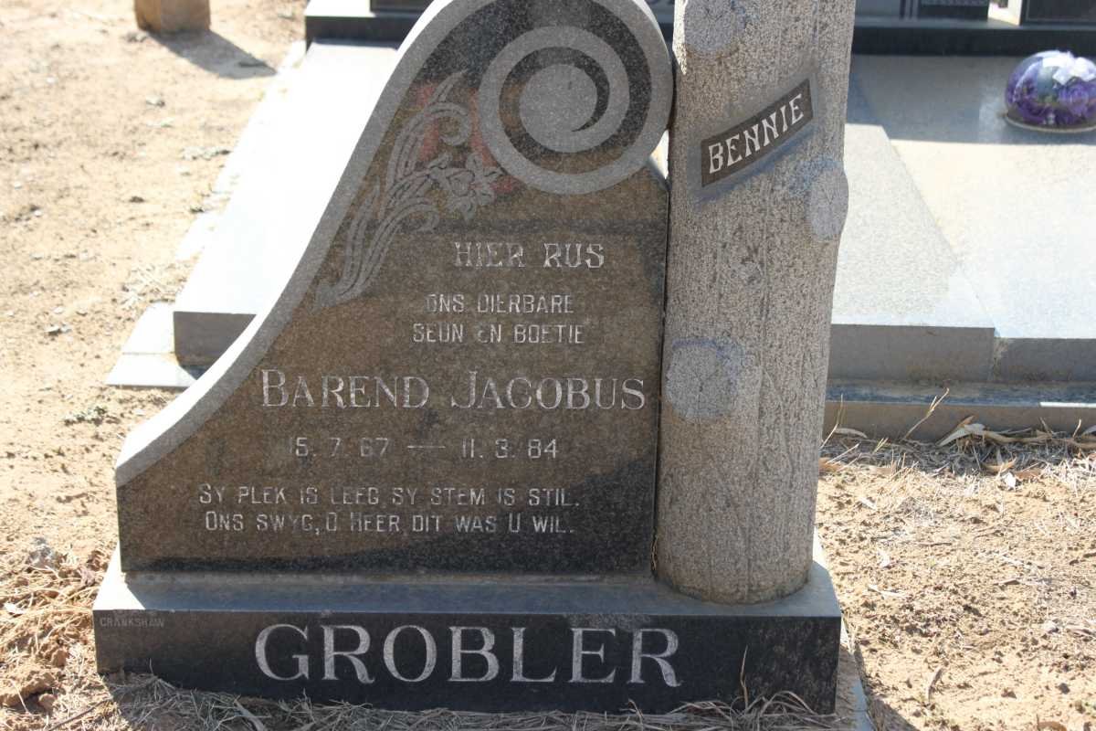 GROBLER Barend Jacobus 1967-1984