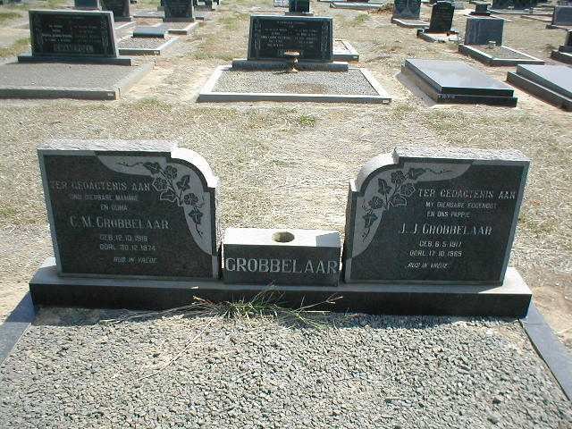 GROBBELAAR J.J. 1917-1989 &amp; C.M. 1918-1974