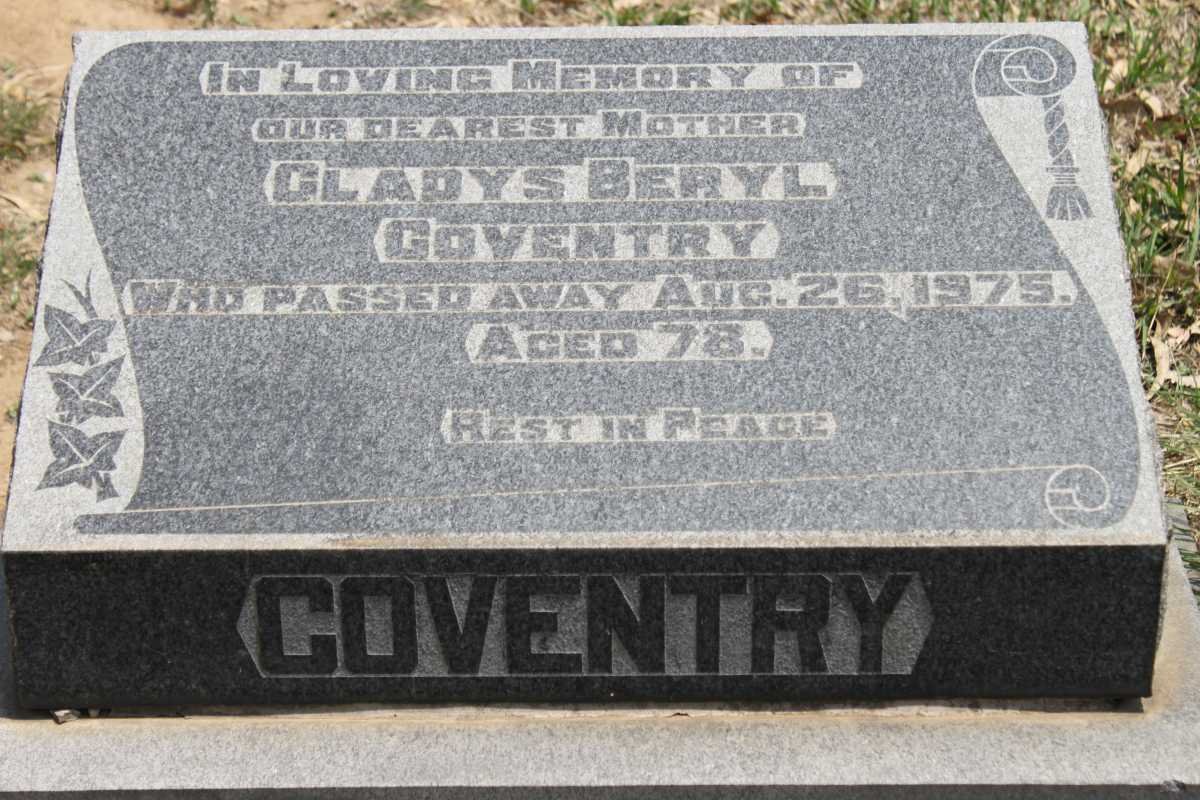 GOVENTRY Gladys Beryl -1975