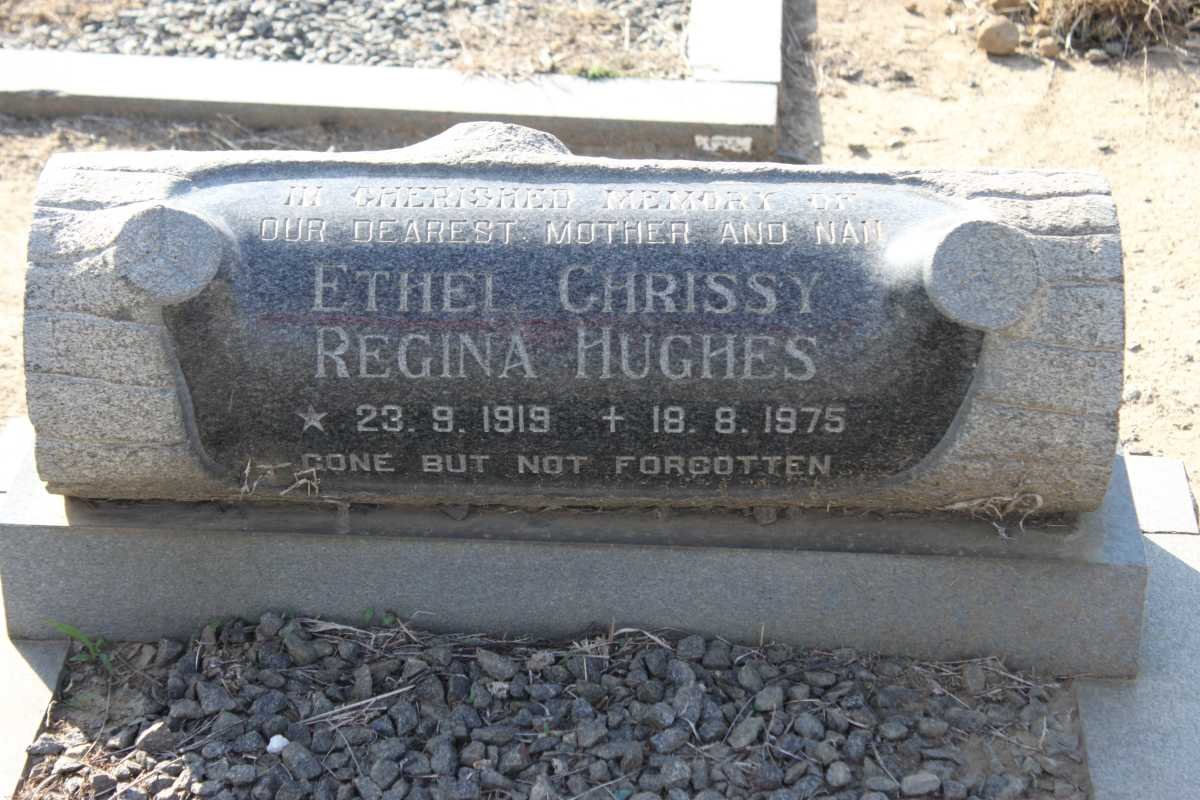 HUGHES Ethel Chrissy Regina 1919-1975