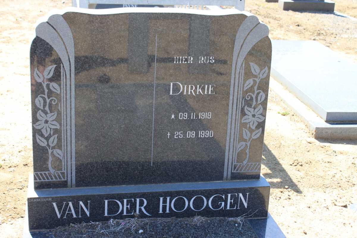 HOOGEN Dirkie, van der 1919-1990