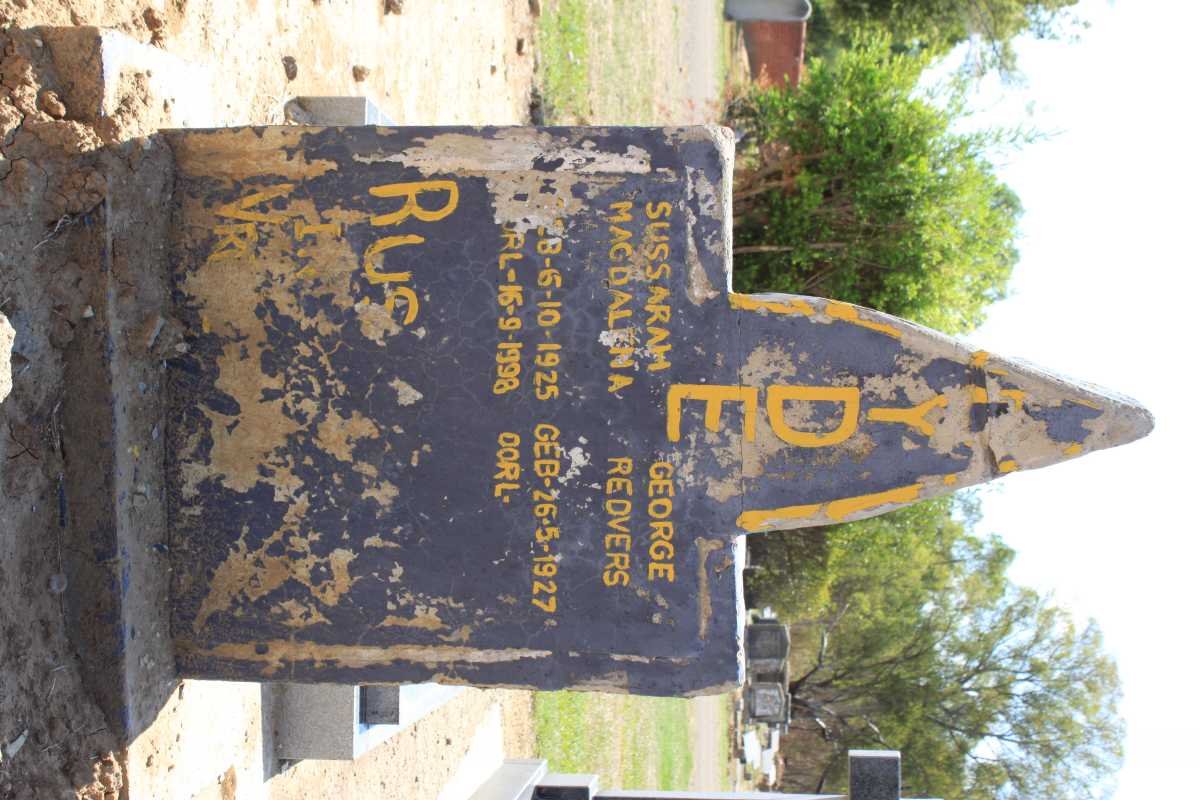 HYDE George Redvers 1927- &amp; Susarah Magdalena 1925-1998