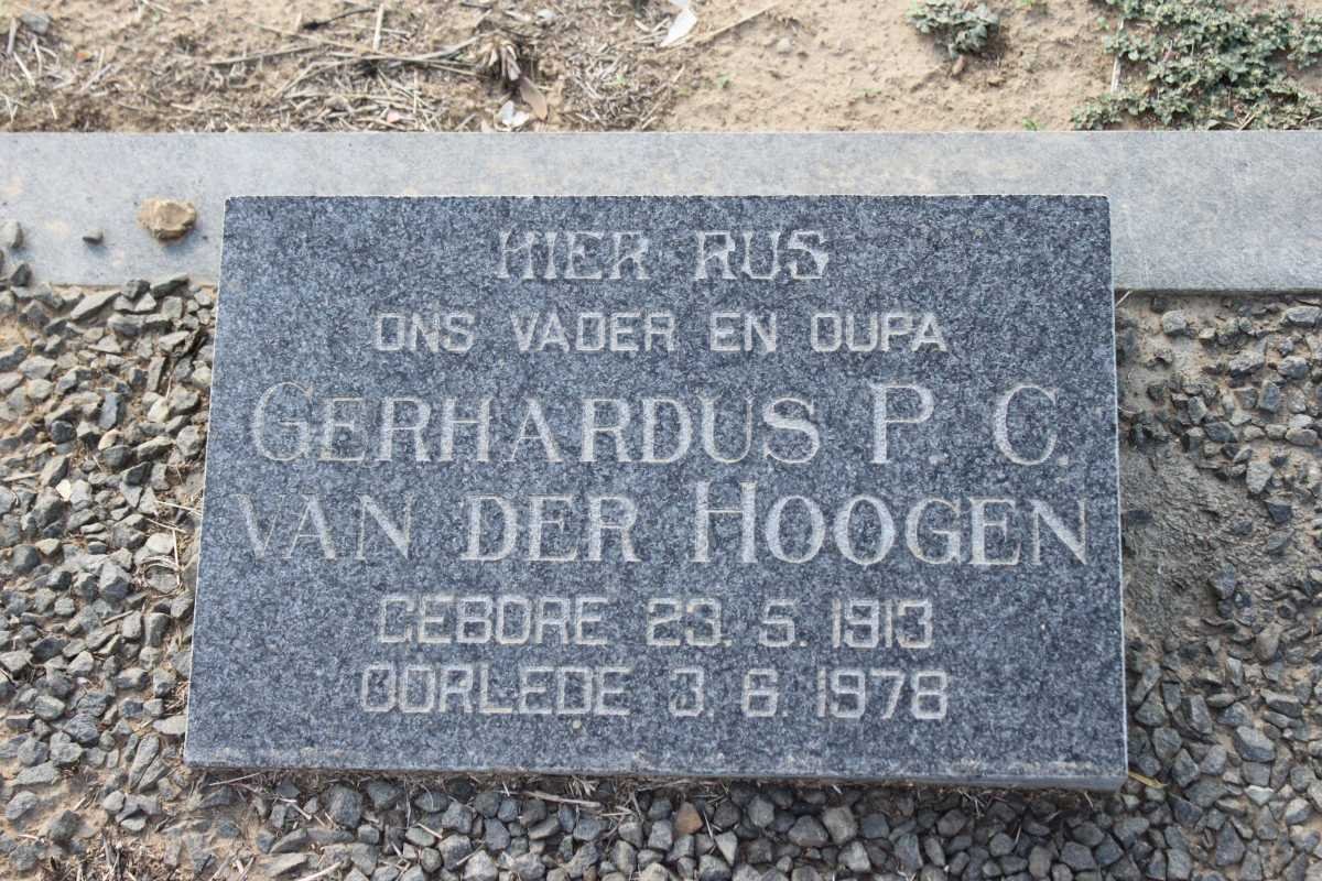 HOOGEN Gerhardus P.G., van der 1913-1978 