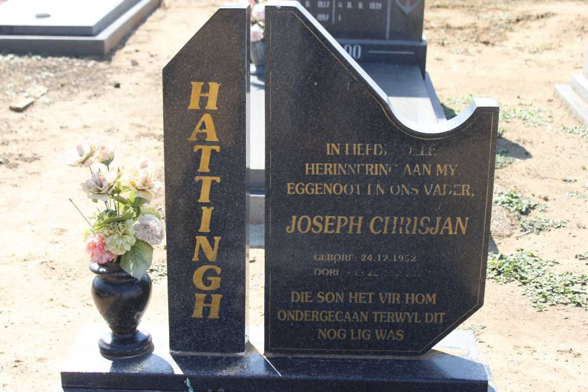 HATTINGH Joseph Chrisjan 1952-?
