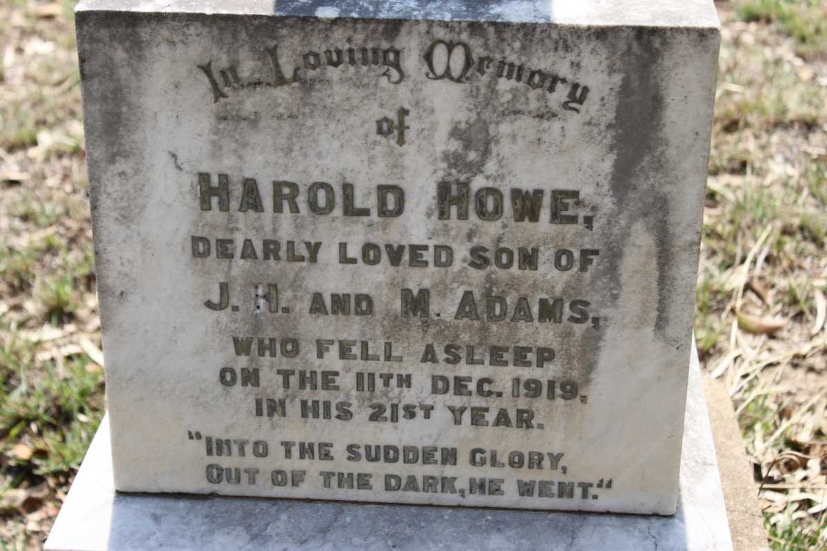 HOWE Harold -1919