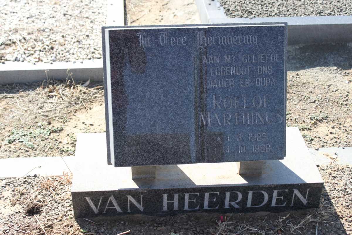HEERDEN Roelof Marthinus, van 1929-1986