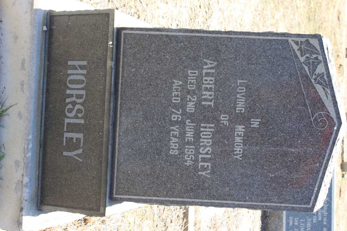 HORSLEY Albert -1954