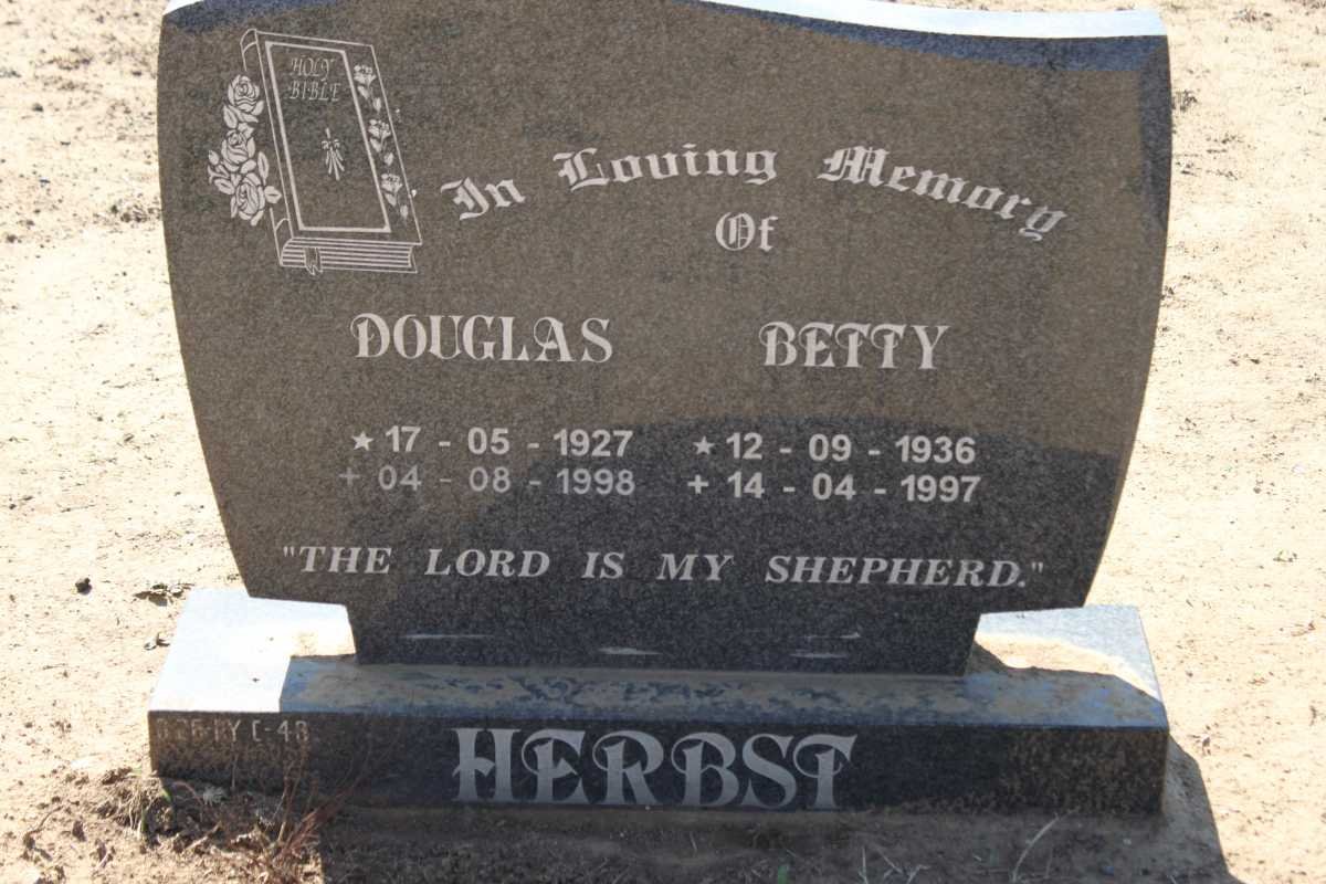 HERBST Douglas 1927-1998 &amp; Betty 1936-1997