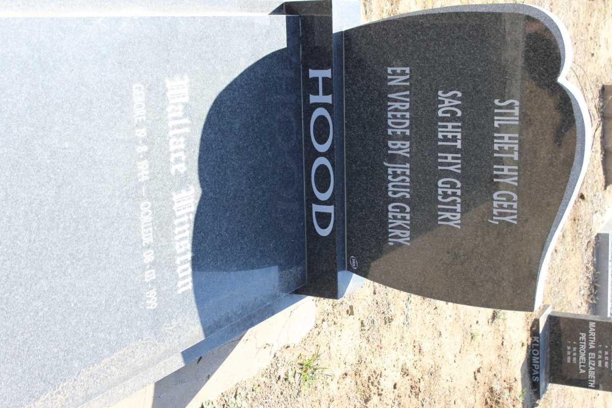 HOOD Wallace Winston 1944-1999