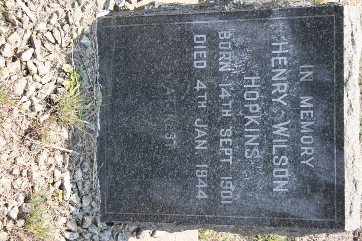 HOPKINS Henry Wilson 1901-1944