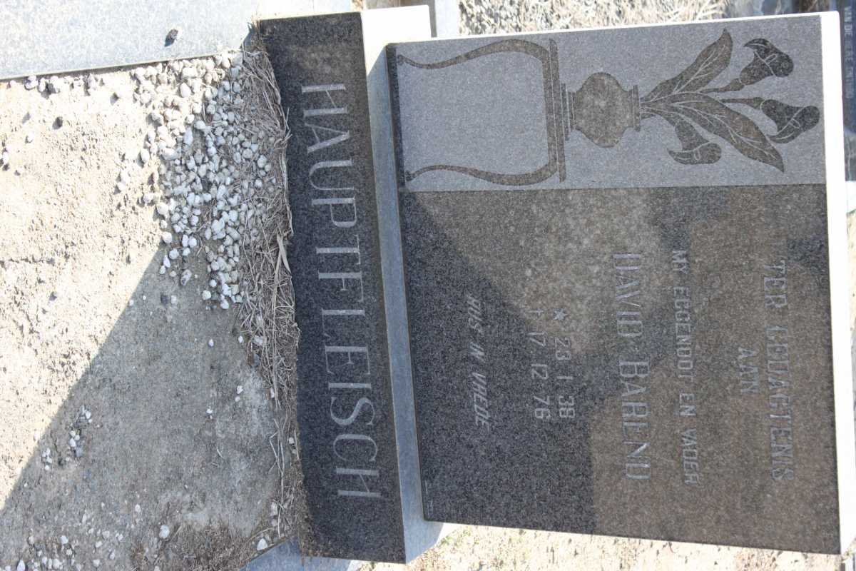 HAUPTFLEISCH David Barend 1938-1976