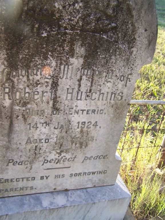HUTCHINS Robert -1924