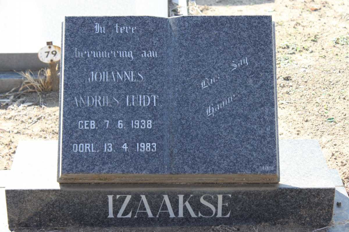 IZAAKSE Johannes Andries Luidt 1938-1983
