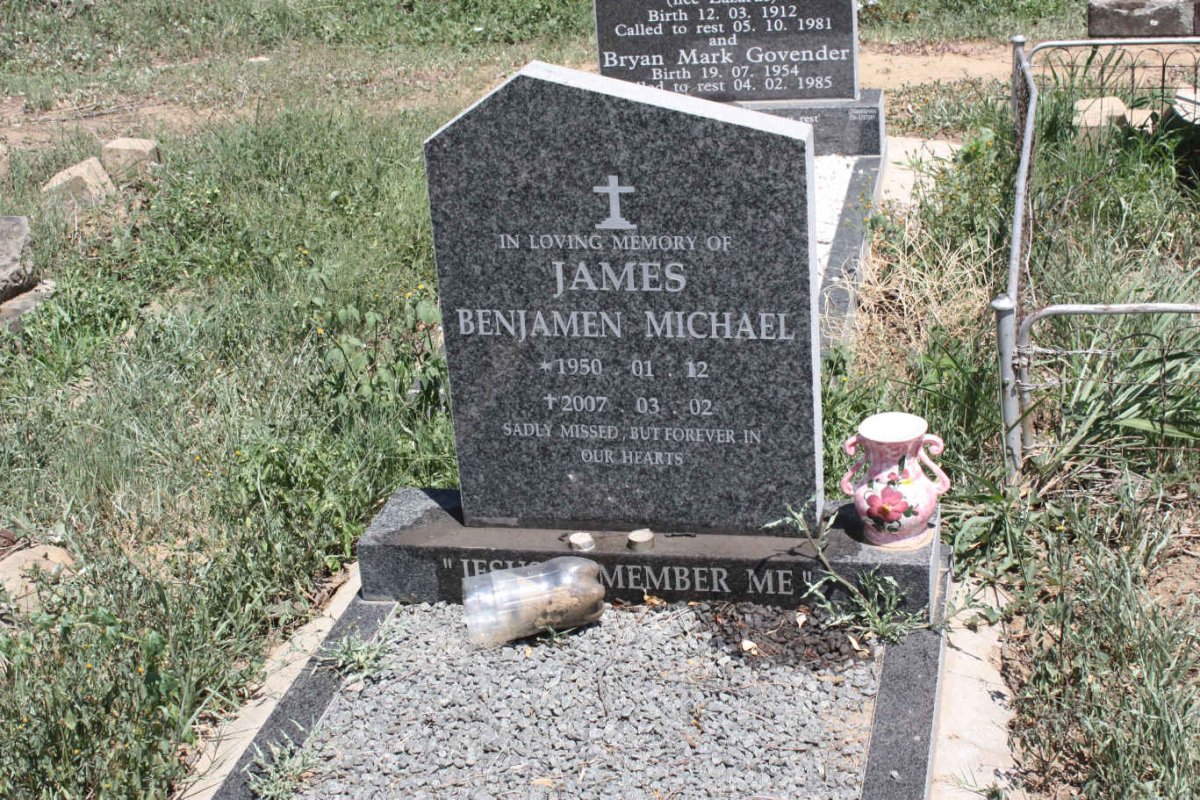JAMES Benjamen Michael 1950-2007