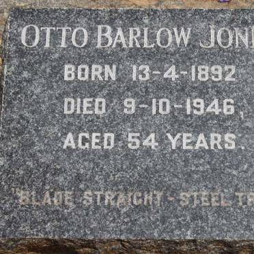 JONES Otto Barlow 1892-1946
