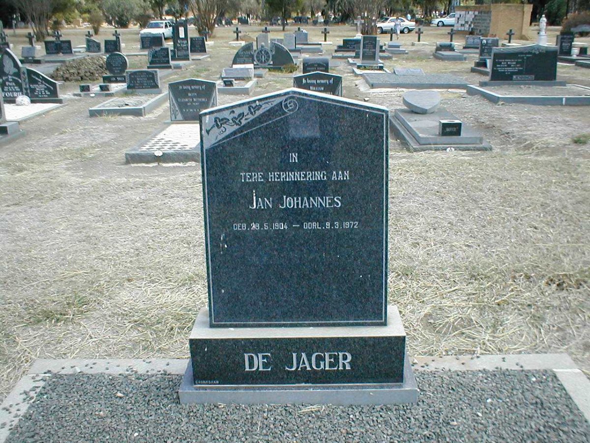 JAGER Jan Johannes, de 1904-1972
