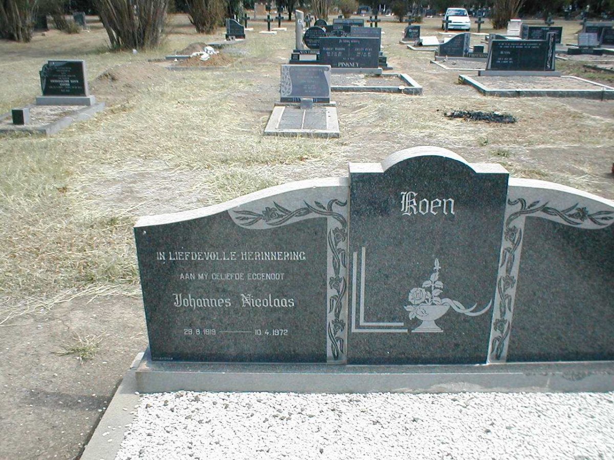 KOEN Johannes Nicolaas 1919-1972