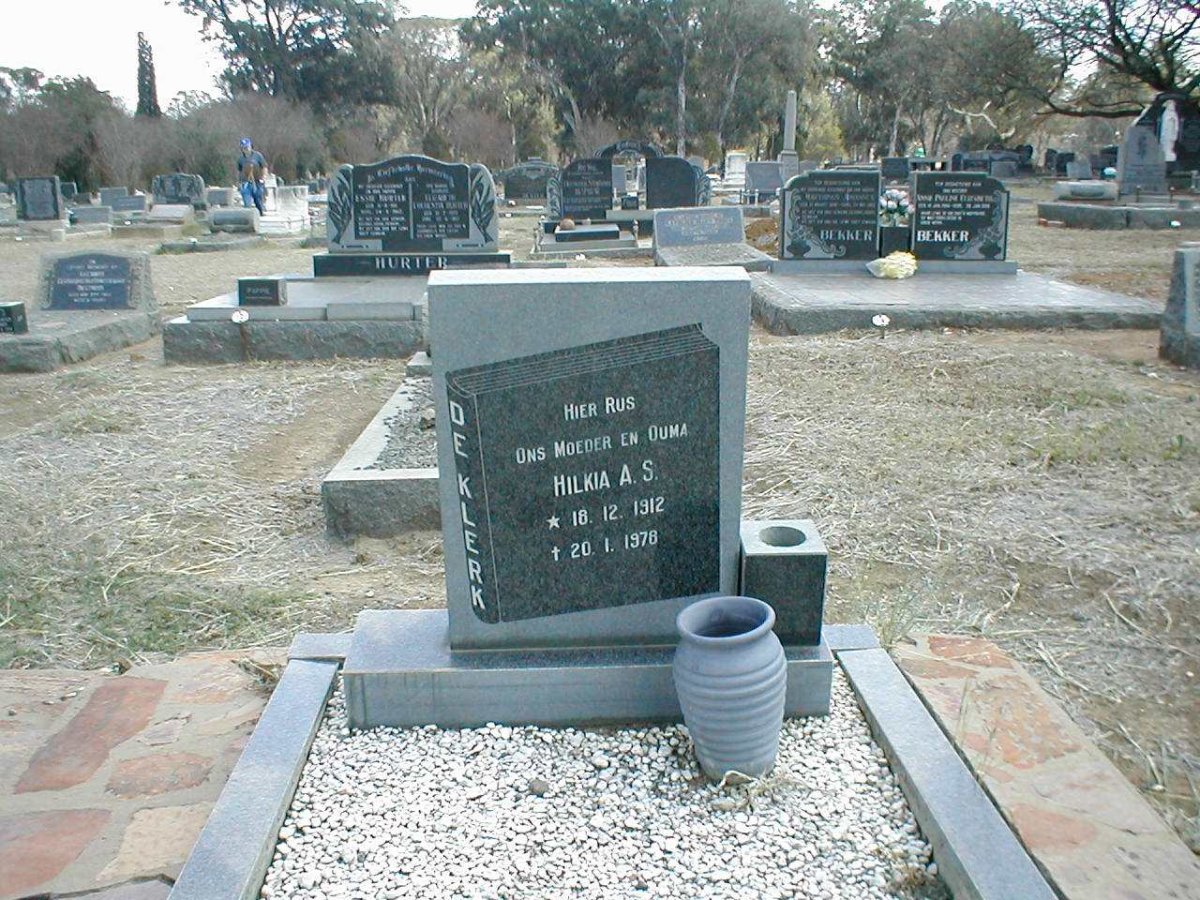 KLERK Hilkia A.S., de 1912-1976