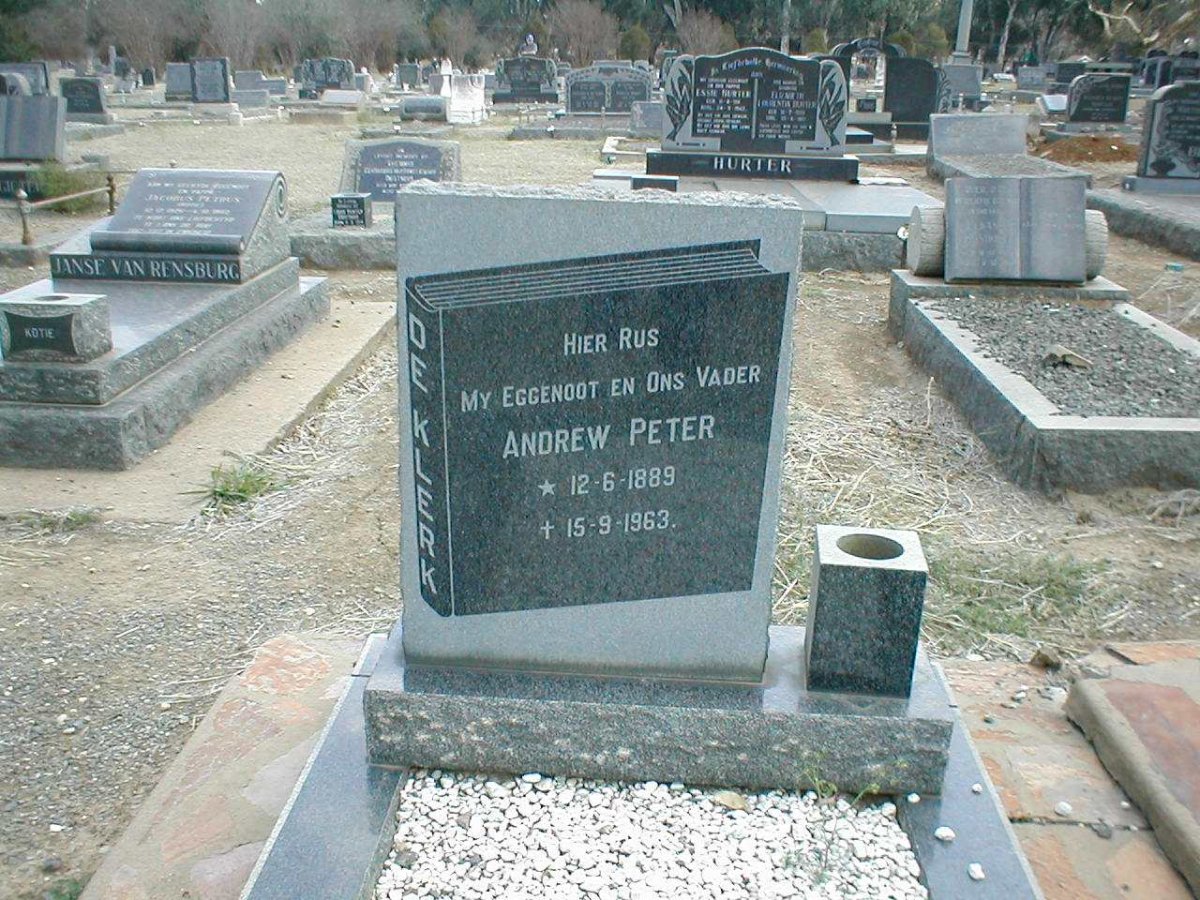 KLERK Andrew Peter, de 1889-1963