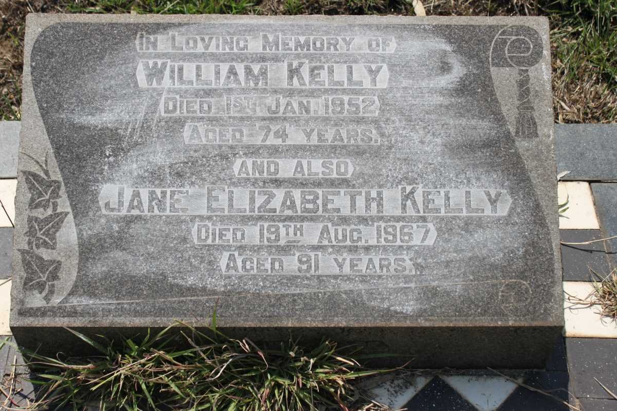 KELLY William -1952 &amp; Jane Elizabeth -1967