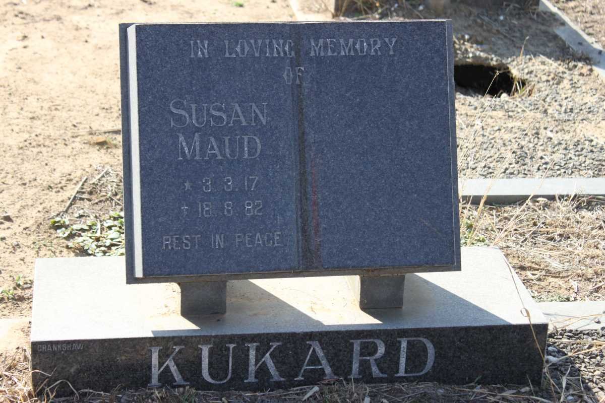 KUKARD Susan Maud 1917-1982
