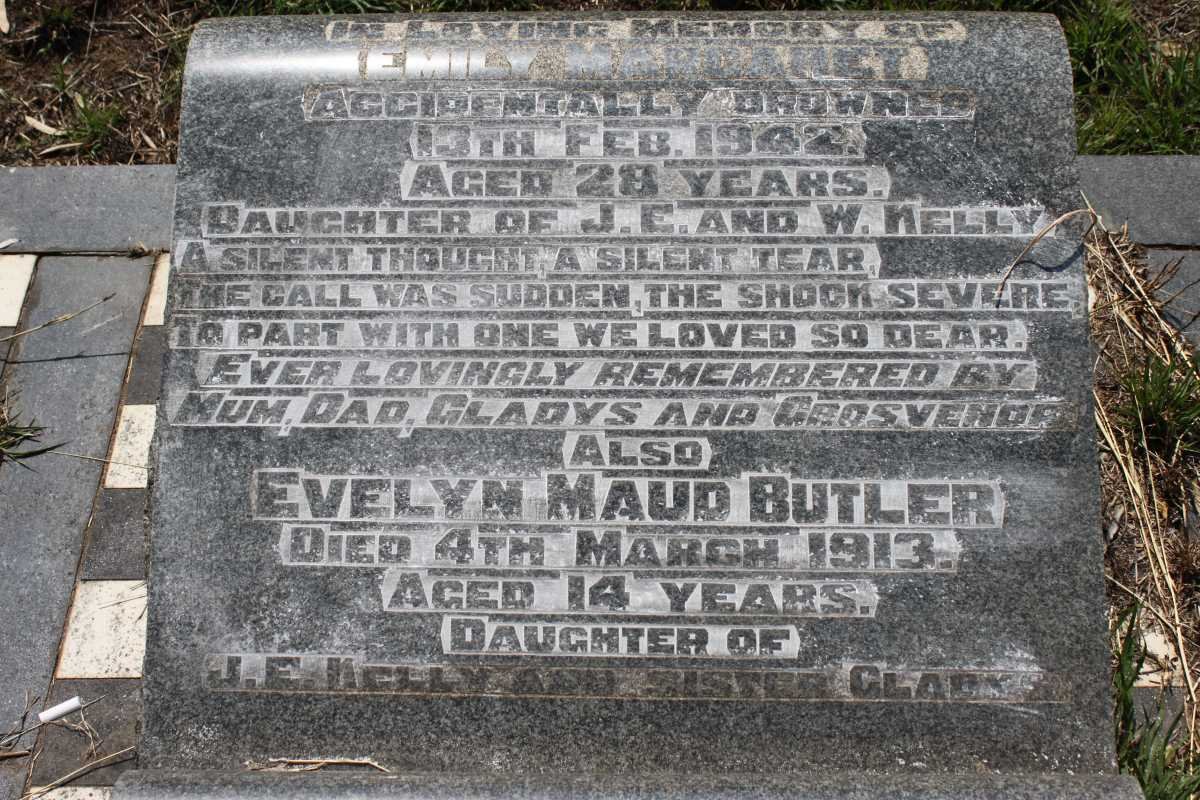 KELLY Emily Margaret -1942 :: BUTLER Evelyn Maud -1913