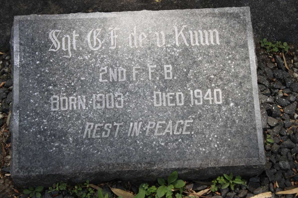 KUUN G.F. de V. 1903-1940