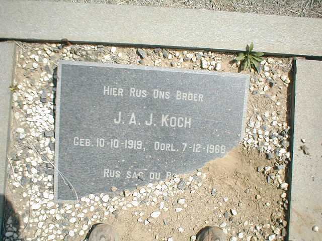 KOCH J.A.J. 1919-1968