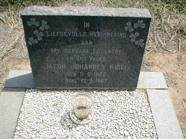KRIEL Jacob Johannes 1922-1967