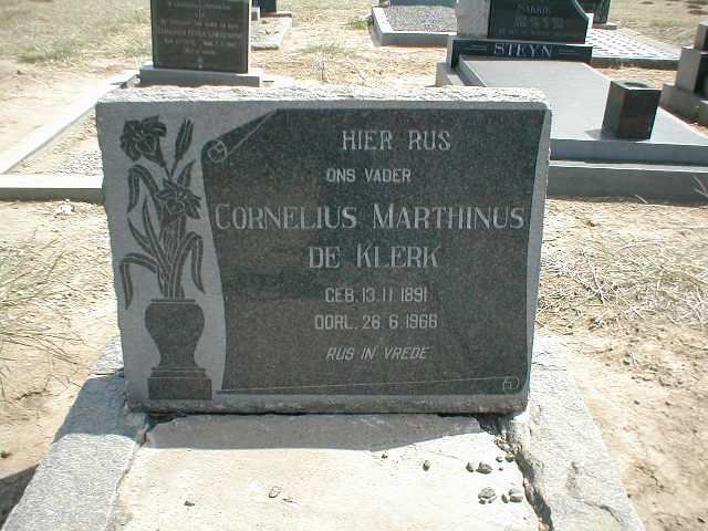 KLERK Cornelius Marthinus, de 1891-1966