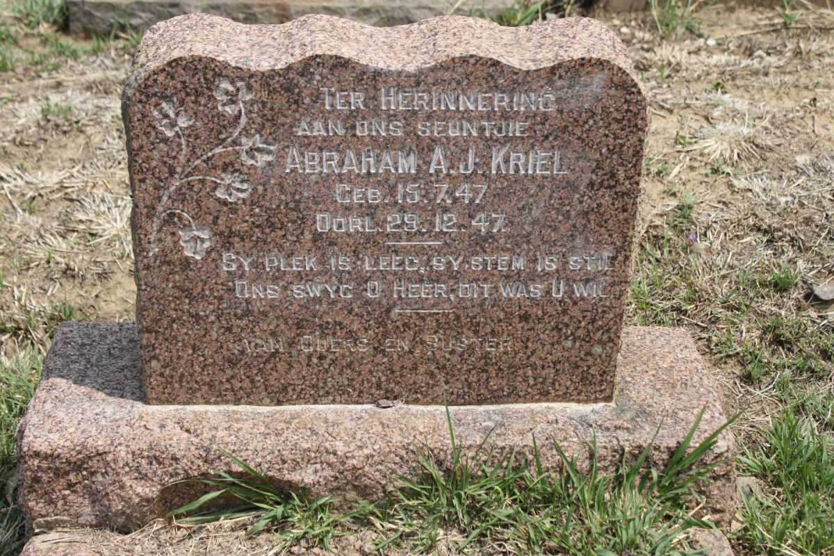 KRIEL Abraham A.J. 1947 -1947