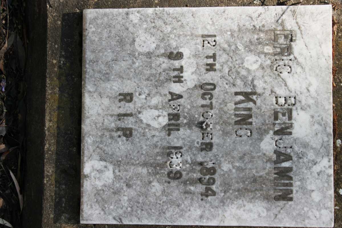 KING Eric Benjamin 1894-1939