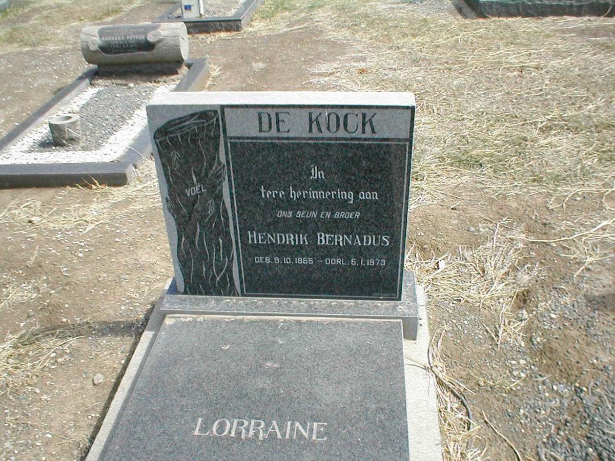 KOCK Hendrik Bernardus, de 1966-1973