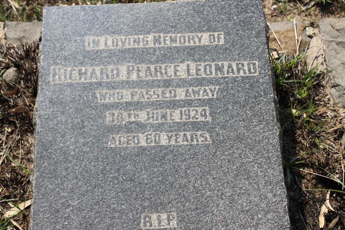 LEONARD Richard Pearce -1924